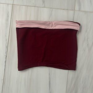 Edikted Colorblock Strapless Tube Top